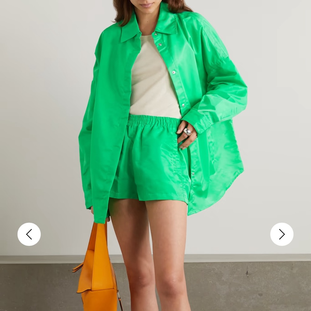 FRANKIE SHOP NWT Perla oversized woven shirt